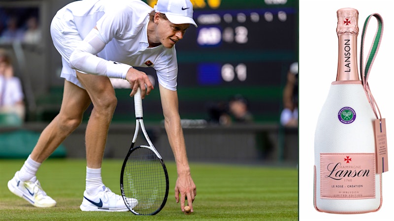 Champagne Cork Lands on Centre Court